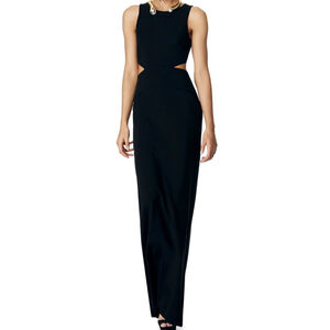 NWT Women's Nicole Miller Black Maxi Dress Size 8